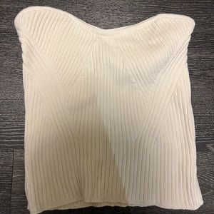 NWT Express Cream Knit Tube Top